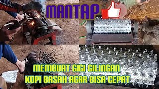 cara membuat gigi rontokan kopi basah anti nyumpel dan cepat