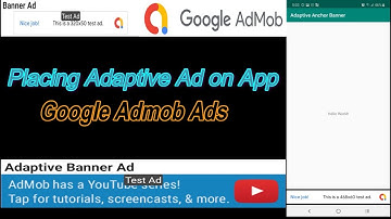 Place Adaptive Banner Ad on Mobile Application | Google Admob | 2020 | Earn Money through ad