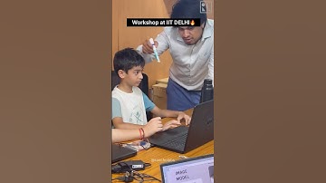 Workshop at IIT Delhi🤖🔥, #robot #ytshorts #shorts #fyp #events #roboticsevent