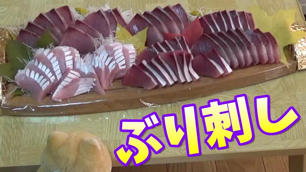 釣ったブリを捌いて刺身盛りを作ってみたよ Youtube