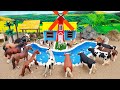 Diy how to make mini cows horse farm diorama  cattle farm  barn animal  farm house