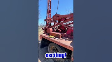 First Dig with the Well Rig! #drill #drilling #water #well