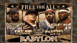 Def Jam Fight For NY: Free For All Match| Blaze VS Crack VS Doc VS GFK @ The Babylon (HARD)!