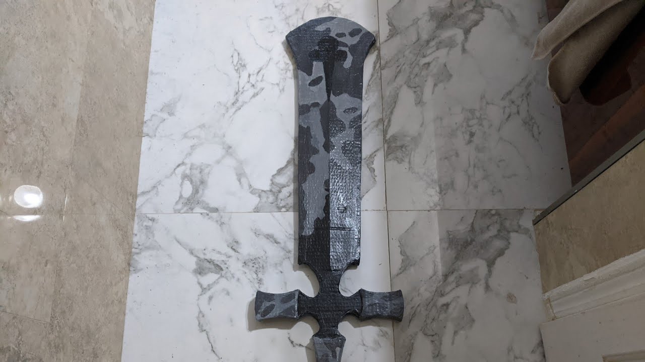 Creating Asta's Demon Destroyer sword out of cardboard