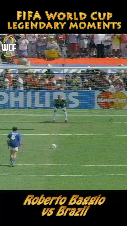 Roberto Baggio´s 🇮🇹 unlucky penalty v Brazil 🇧🇷! (1994) | #Shorts