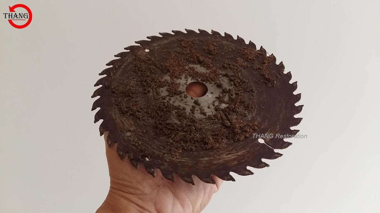 Antique Rusty Saw Blade Restoration RESTORATION Project Saw Blade