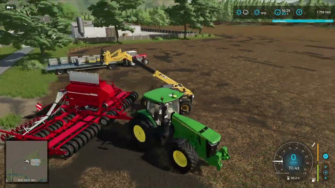 FARMING SIMULÁTOR 22 .....   začínám se setím řepky :) john deer 8400r