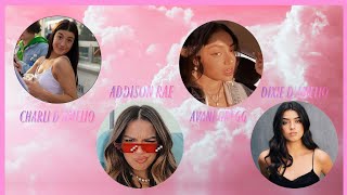 Charli,Addison,Avani & Dixie Edits On TikTok💗(its so cool)