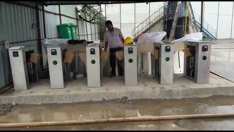 eSSL Flap Barrier Live Working