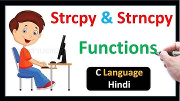 Strcpy and Strncpy Functions in C Language-Hindi