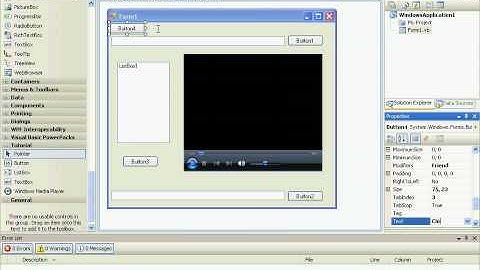 Make a Simple Media Player in Visual Basic Express 2008 Part 5/7