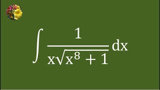 2nd method to evaluate the indefinite integral using basic techniques (Mis-120A)