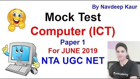 Mock Test 79 NTA NET Computer (ICT) Paper 1 For JUNE 2019