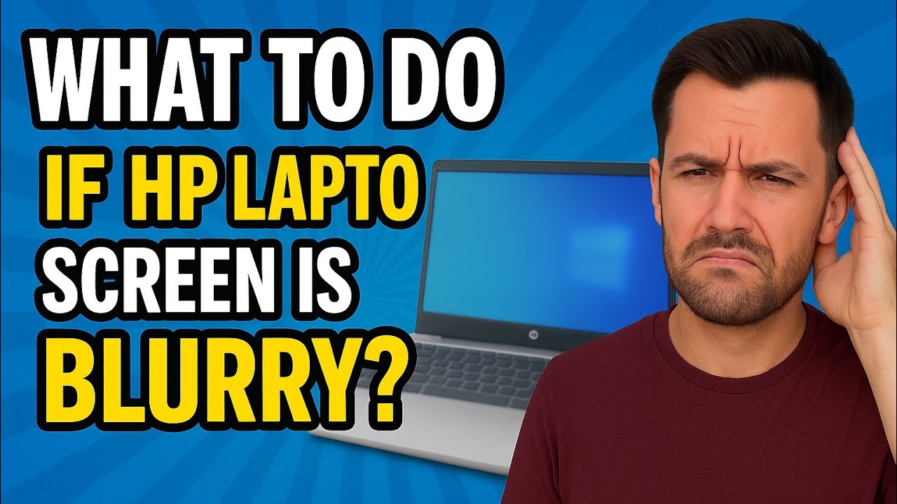 HP EliteBook laptop screen blurred or low visibility problem solution ...