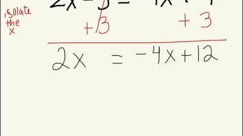 Solving equations with variables on both sides of equal sign