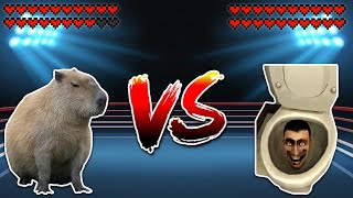 Capybara vs Skibidi Toilet! Meme battle!