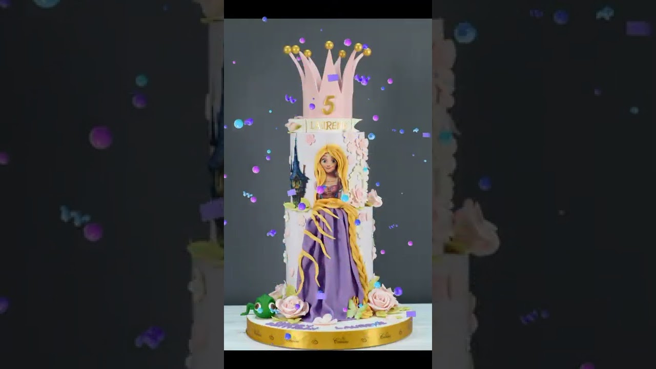 Rapunzel beautiful cake