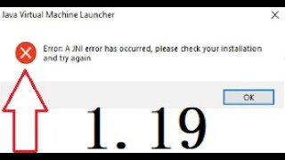 How to fix JNI error on 1.19 Minecraft Server