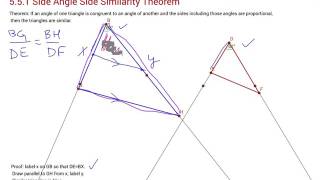 5.5.1 Side Angle Side Similarity Theorem