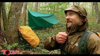 Celebrity An Incoming Storm Forces me to Setup Camp - Solo Day Camp Tarp Adventure Wealth