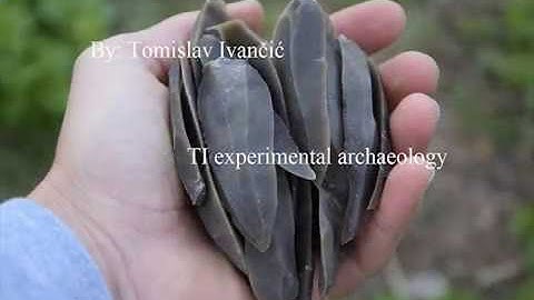 Indirect flint blade production