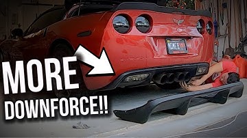 C6 Corvette GETS AGGRESSIVE DIFFUSER! *Looks Perfect!*