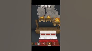 Minecraft : Medieval Bed Design #shorts