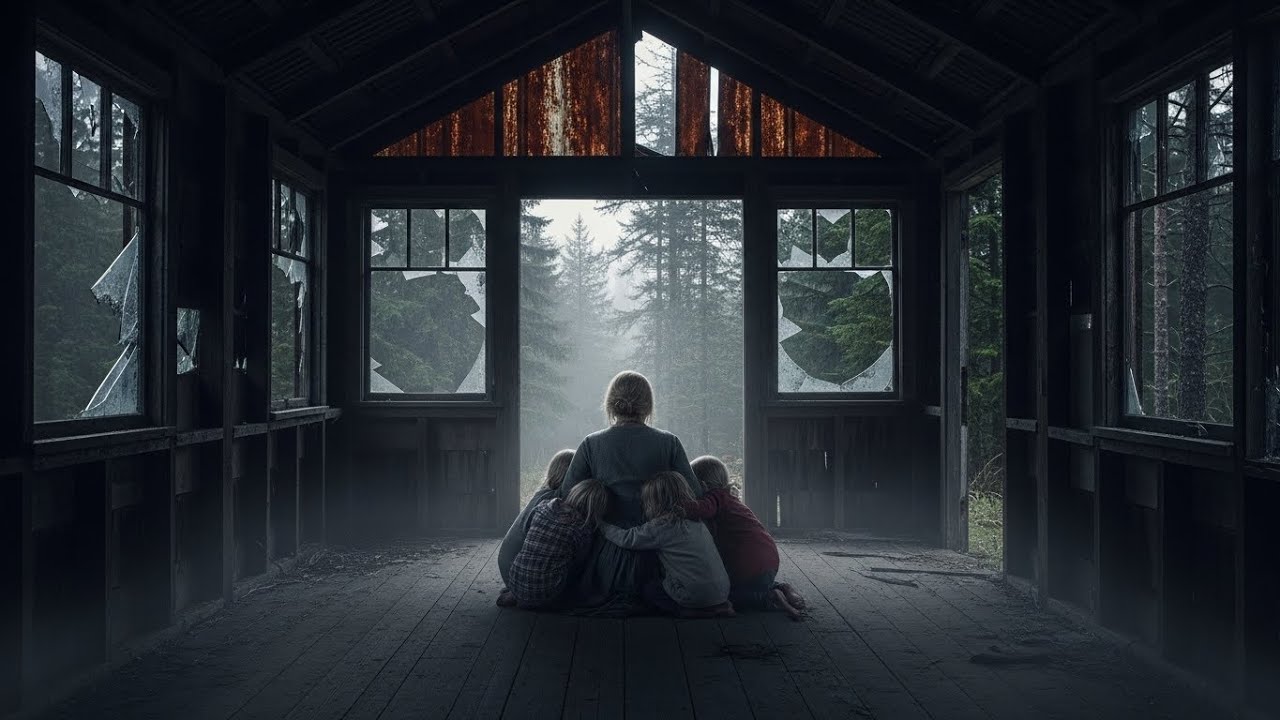 La viuda se refugió con sus hijos en una casa del bosque… y descubrió algo inesperado