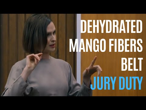 Dehydrated Mango Fibers Belt — Jury Duty Comedy TV Show