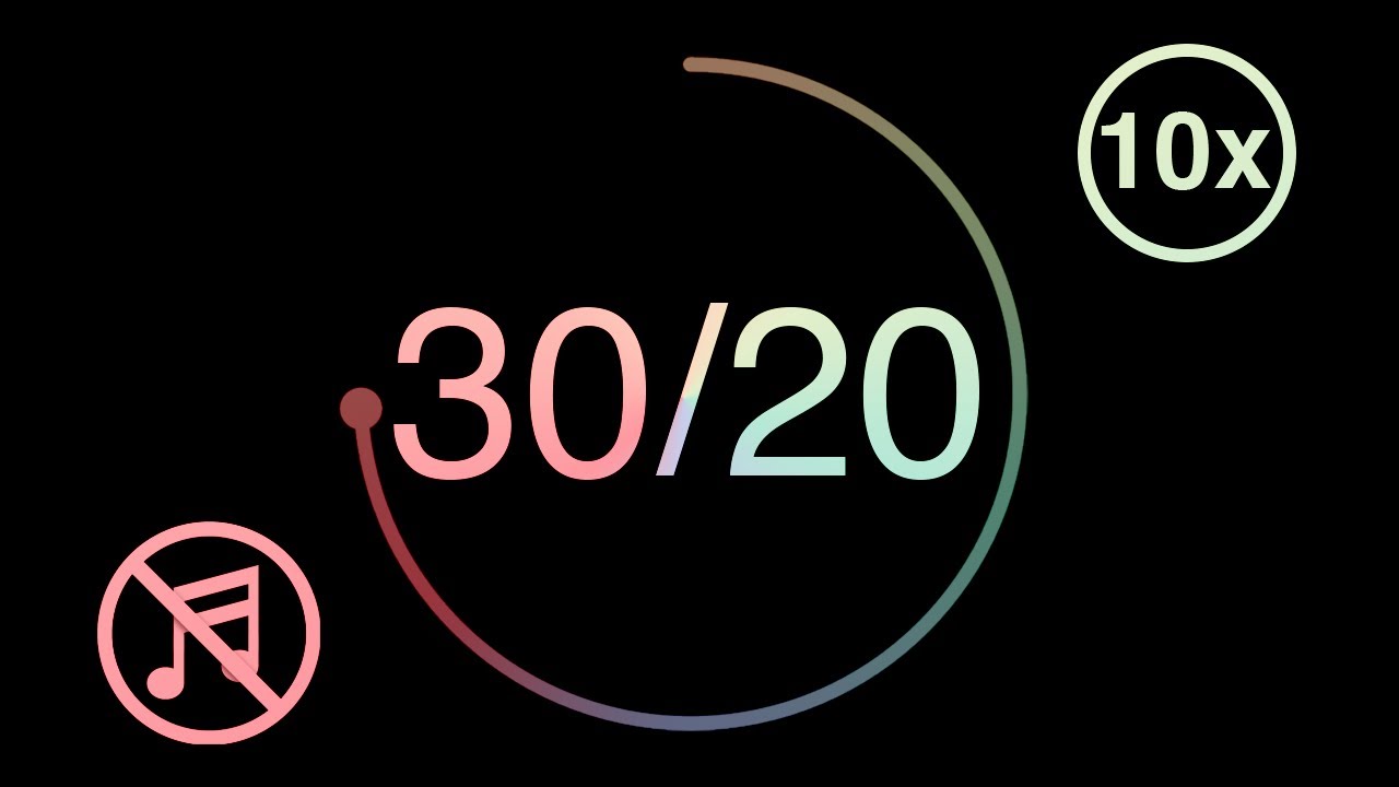 30/20 - Pomodoro - 30 minute timer with 20 minute breaks - Dark Pastel