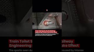 🚨 Train Toilet Sparks Go Viral 😳 Railway Engineering Creates Fiery Brake Effect 🚨