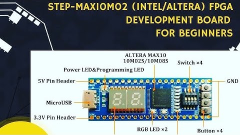 #25 Programming MAX10M02SCM153C8G STEP-FPGA Board using Quartus Lite | Tutorial | Toggling Leds