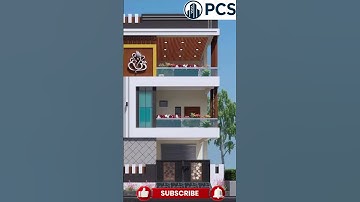 Clean Modern Front Elevation Render in SketchUp and Enscape #shorts