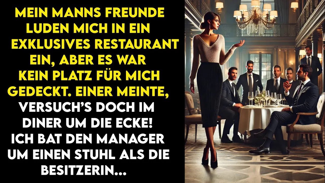 Ich bat den Manager um einen Stuhl  als die Besitzerin des Restaurants  Ihre Gesichter sagten alle