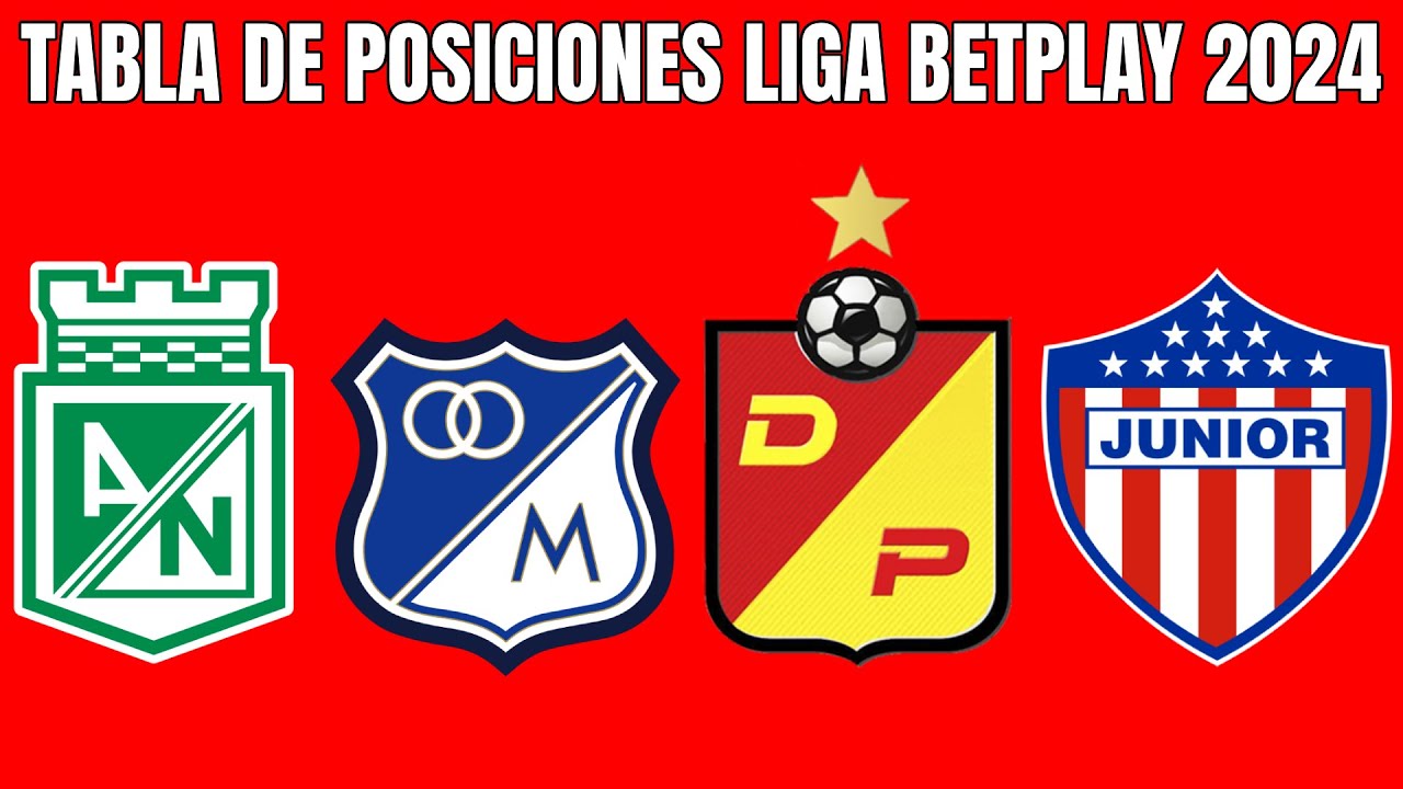 🔵🔥 TABLA de POSICIONES LIGA BETPLAY 2024 | Liga Betplay Apertura Fecha ...