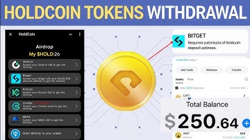 Holdcoin Airdrop Withdrawal In Bitget, Kucoin, Gate io,Mexc Holdcoin Withdrawal Process
