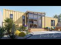 Shipping container house  tiny house  two bedrooms