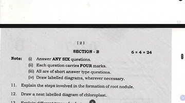 TS inter 2nd year Botany 2023 March question paper Telangana Intermediate IPE papers