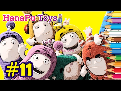 Oddbods Cartoon Coloring Book Pages |Learn Colors Compilation Furious Fuse Sleepy Zee - Episode 11