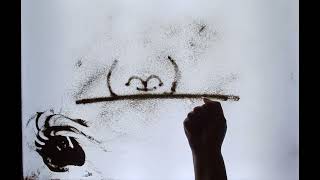 Hypnotic Sand Drawing on Light Table | Artistic Visuals