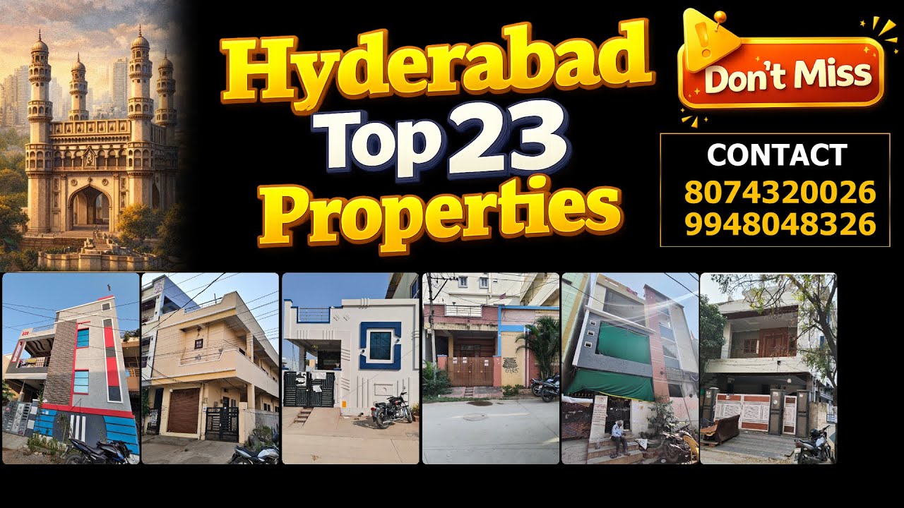 Hyderabad TOP 22 Properties For Sale in Bank Auction | Rudra Properties