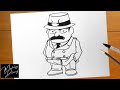 How To Draw Inspector Juzo Megure From Detective Conan 