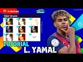 دليل شامل كيفية إنشاء لامين يامال في بيس 2021 كيفية الإنشاء الوجه والإحصائيات LuisFCH 