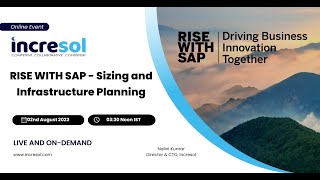 Rise With Sap  Sizing And Infrastructure Planning