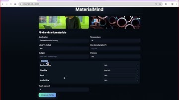 MaterialMind Demo