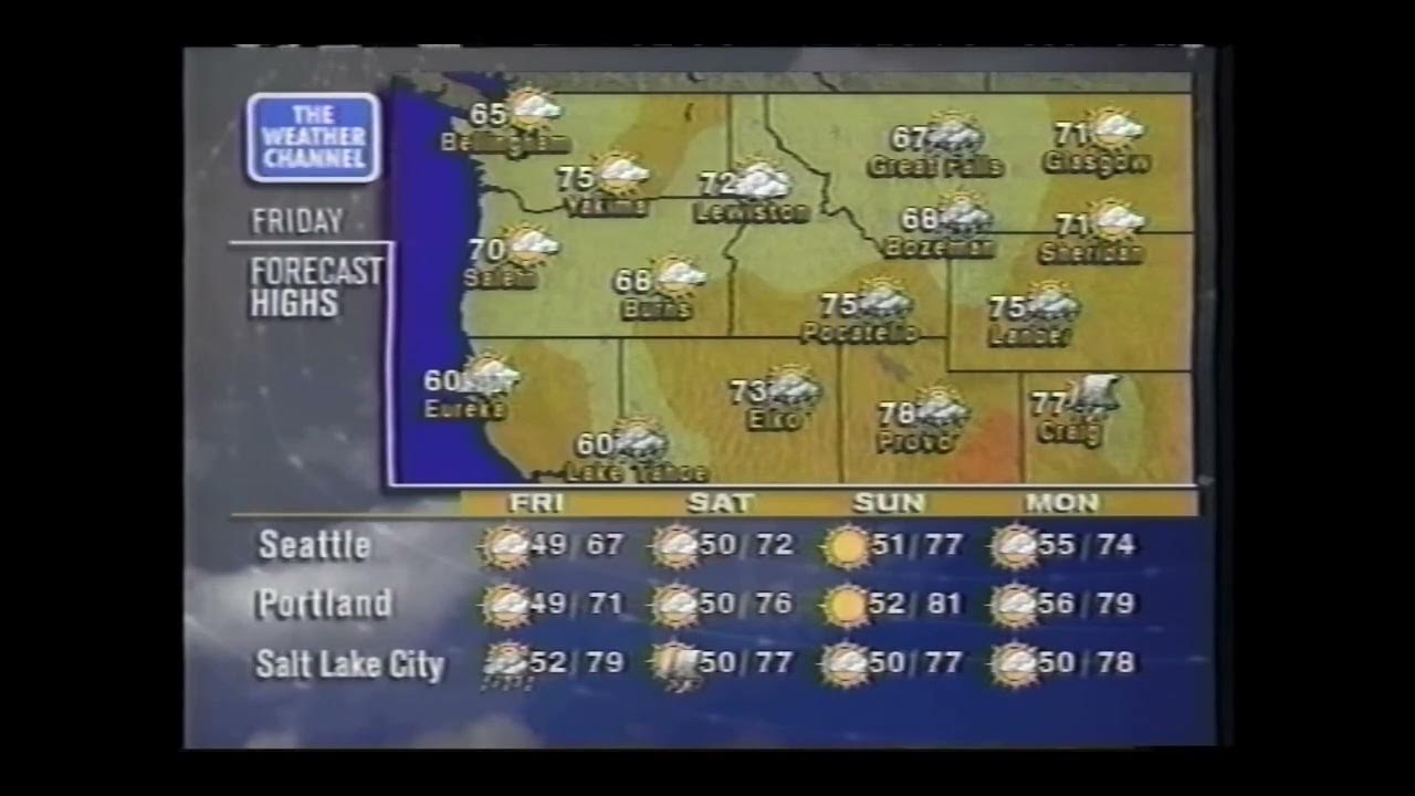 the weather channel classic local forecast in april 23,1999 YouTube