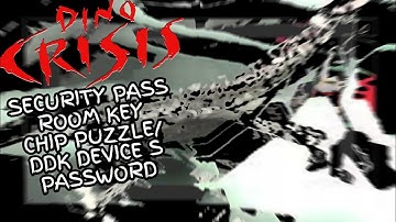 Dino Crisis 1 Security Pass Room Key Chip Puzzle/DDK Device S Password
