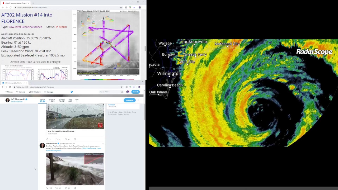 Covering Hurricane Florence LIVE - YouTube