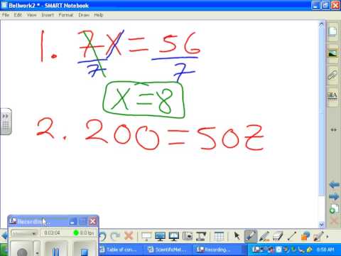 Solve one step equation mult and divide