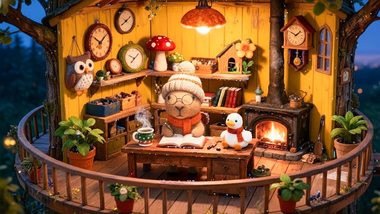 Study with Capybara's 📚 Relaxing Lofi to Study & Read